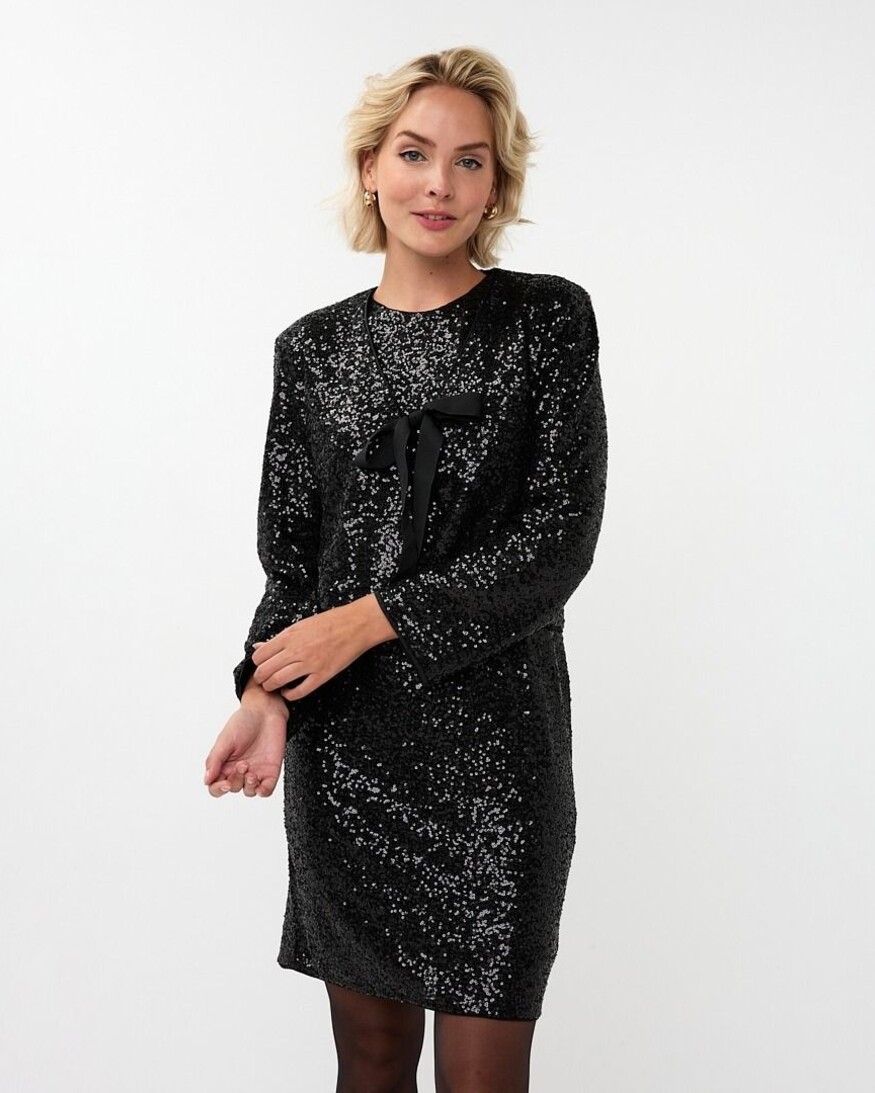 Esqualo Wilone Sequin Bow Blazer