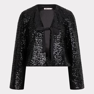 Esqualo Wilone Sequin Bow Blazer