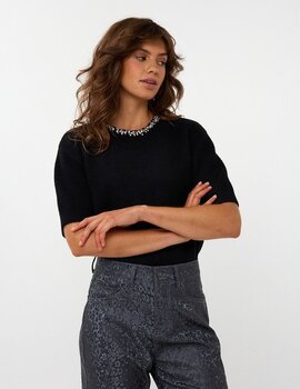 Esqualo Whitley Fancy Neck Knit