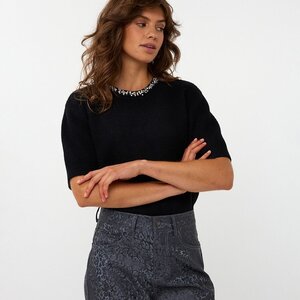 Esqualo Whitley Fancy Neck Knit