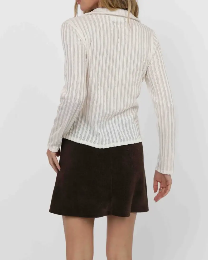 Hideaway Stripe Knit Top