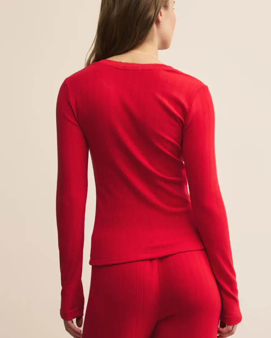 Z-Supply Holly Pointelle LS Top