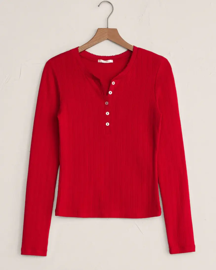 Z-Supply Holly Pointelle LS Top