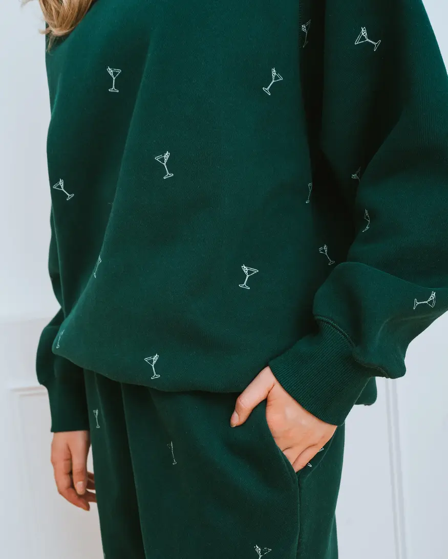 Brunette The Label All Over Martini Crew