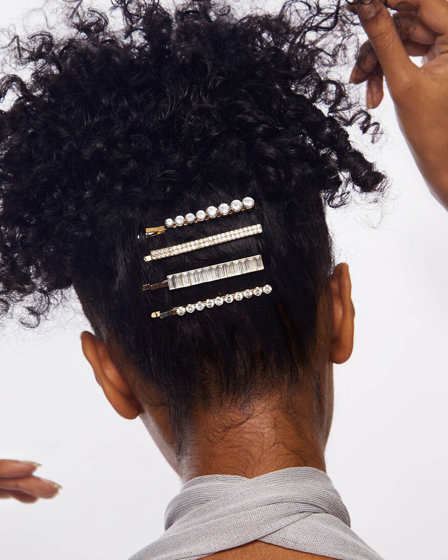 Metal Rhinestones Assorted Bobby Pins