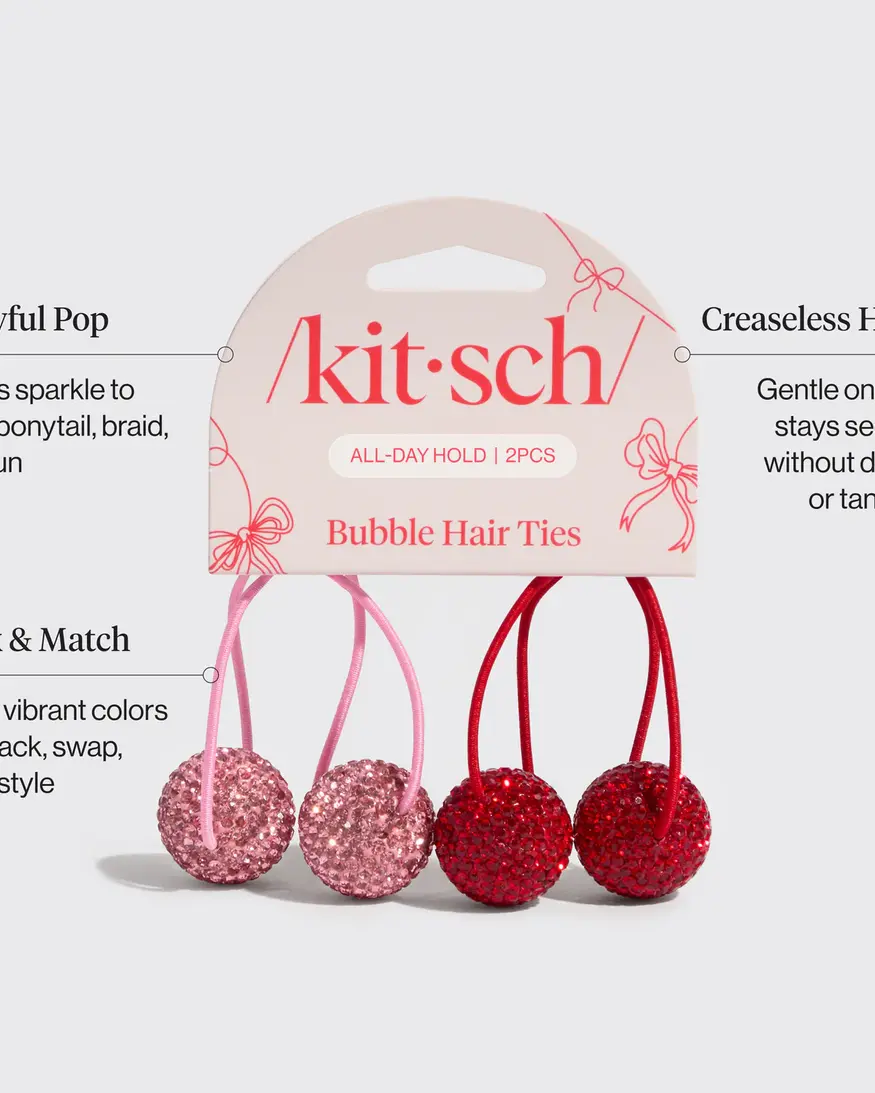 KITSCH Holiday Bubble Hair Ties