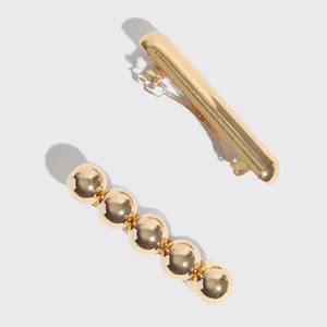 KITSCH Gold Metal Barrettes