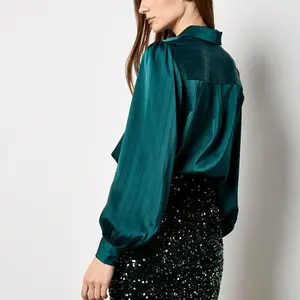 Apricot Velvet/Sequin Mini Skirt