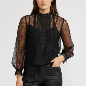 Lucy Paris Lizette LS Lace Top