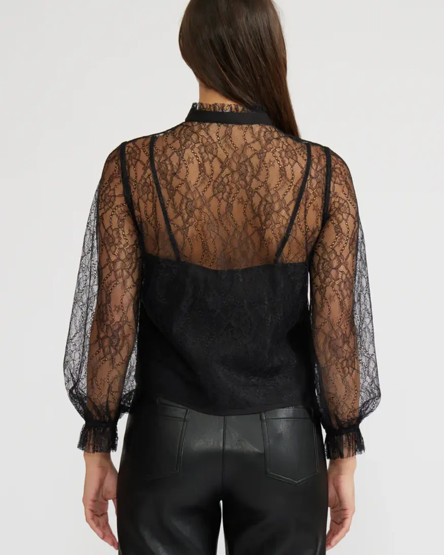 Lucy Paris Lizette LS Lace Top