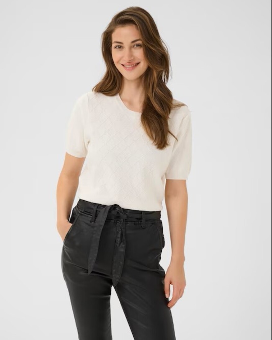 Cream Hanis Knit Pullover