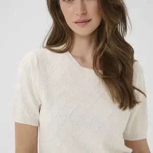 Cream Hanis Knit Pullover