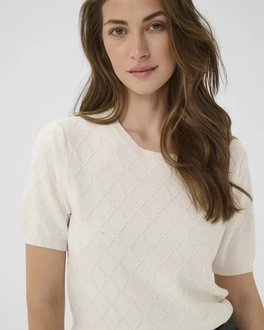 Cream Hanis Knit Pullover