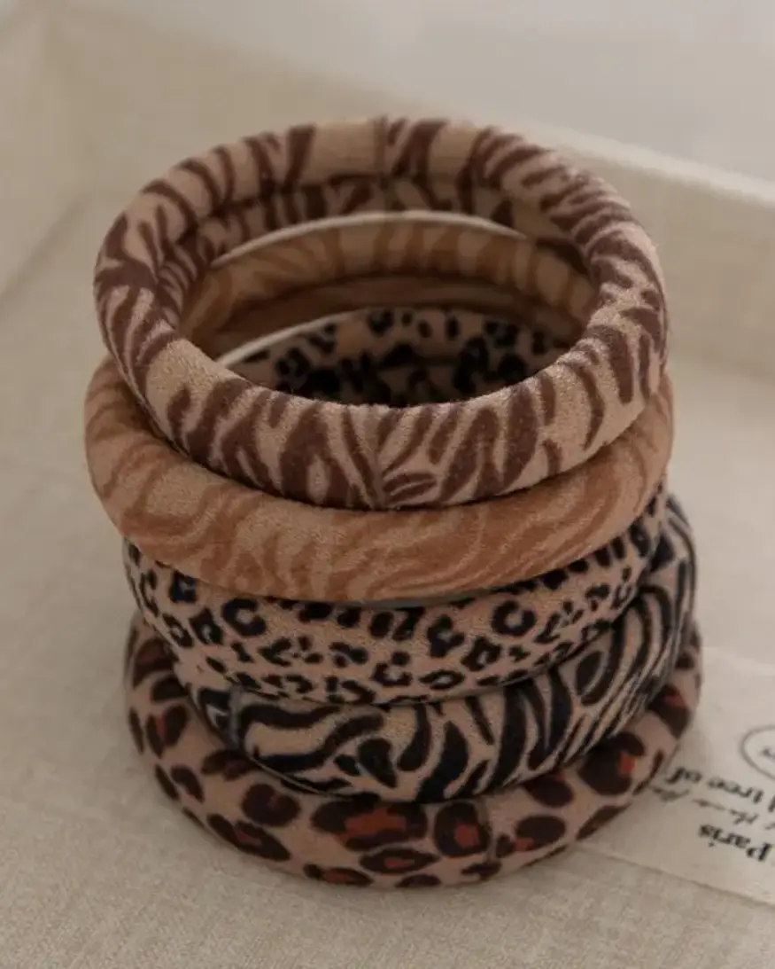 Animal Print Seamless Hair Tie (5)