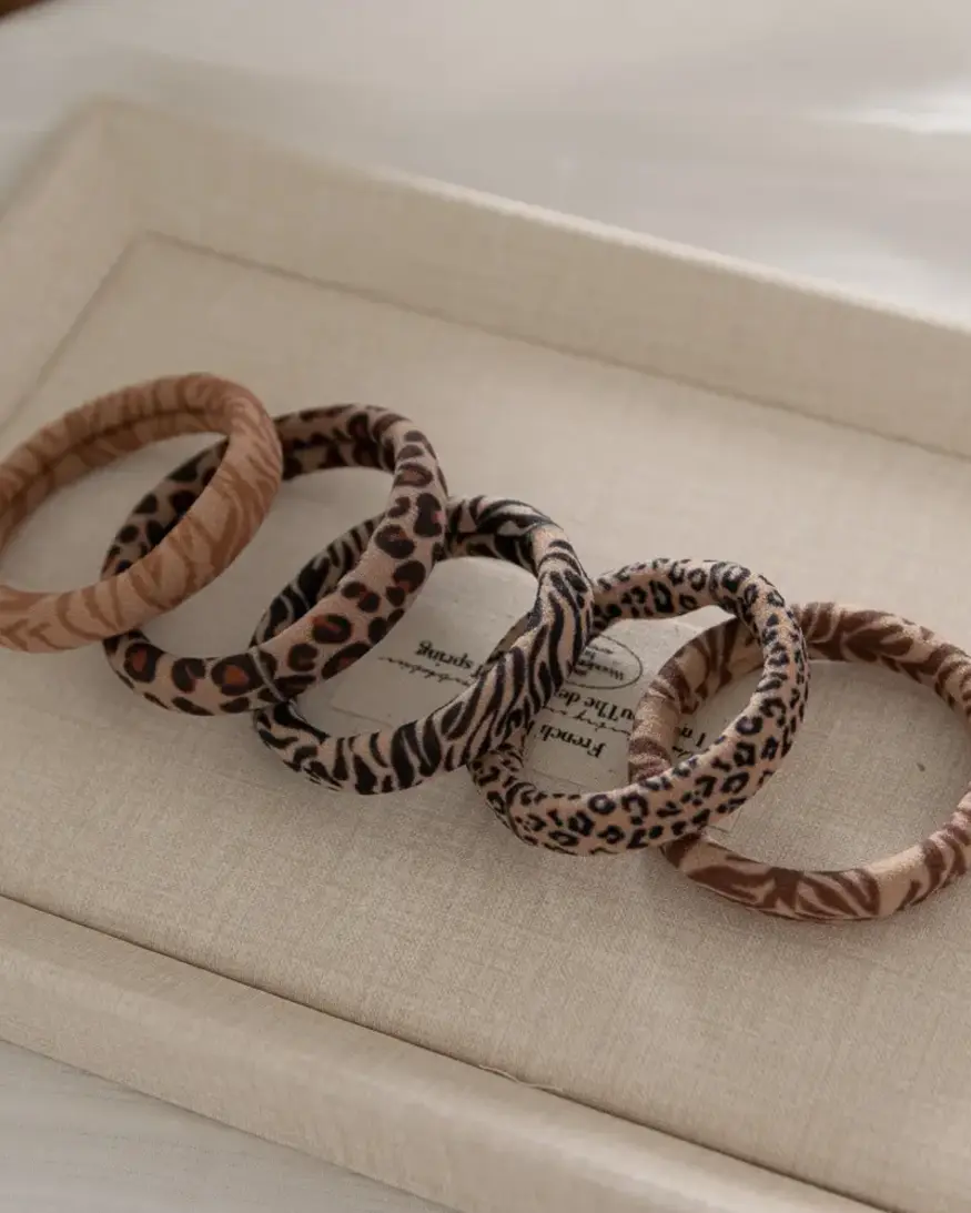 Animal Print Seamless Hair Tie (5)