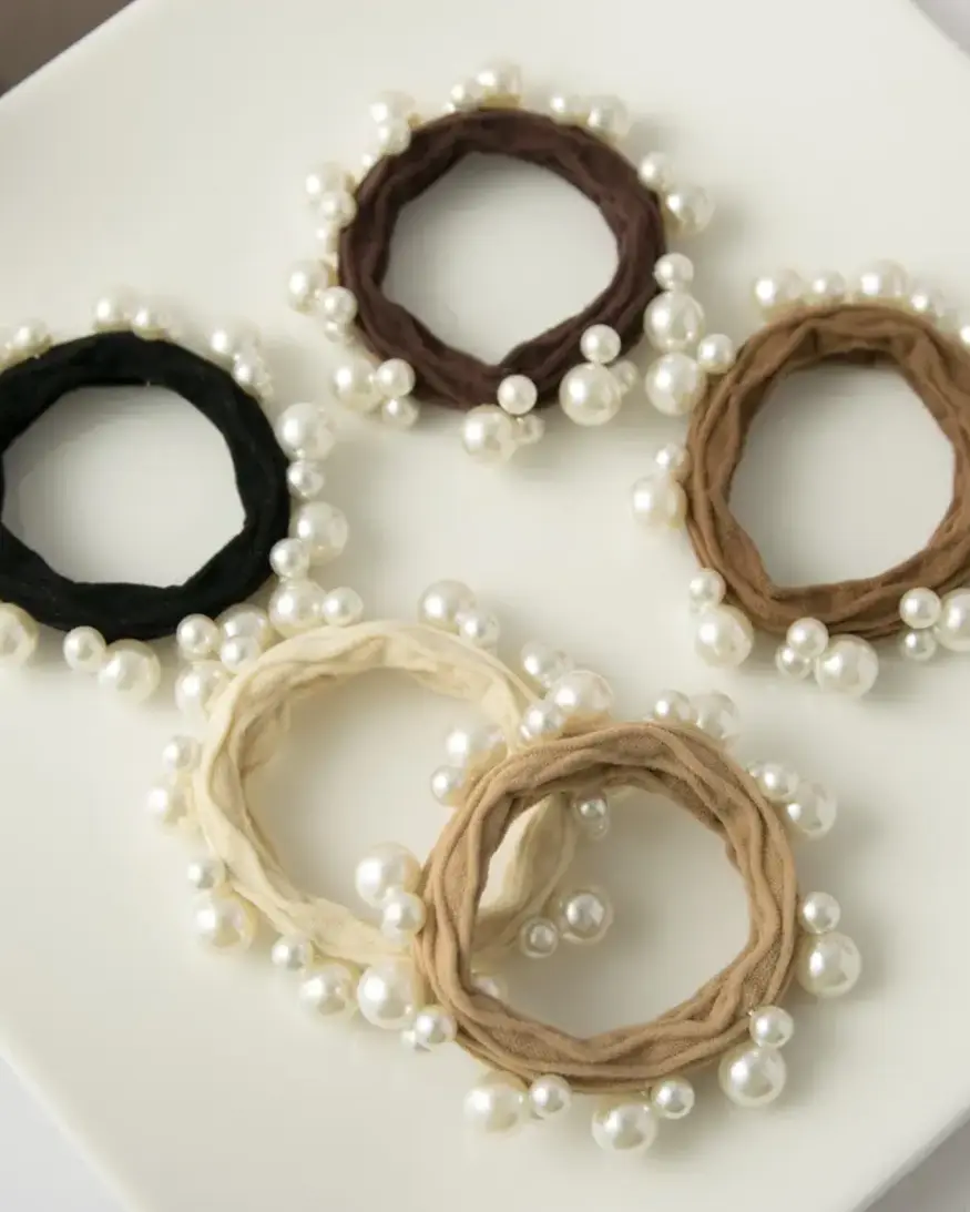 Pearl Hair Tie Set (5)