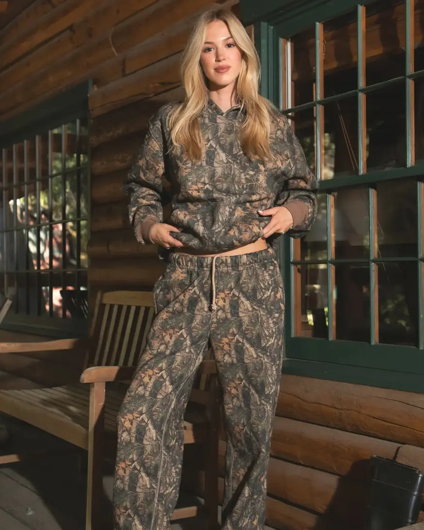 Woodland Camo Wide Leg