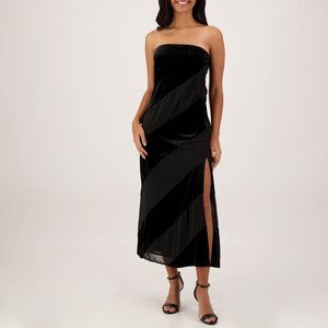 Surrey Velvet Striped Midi