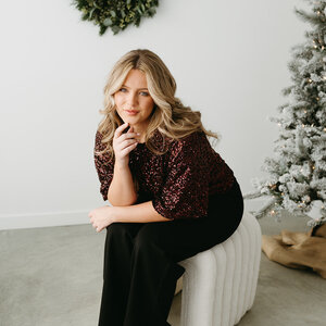 Trinity Sequin SS Top