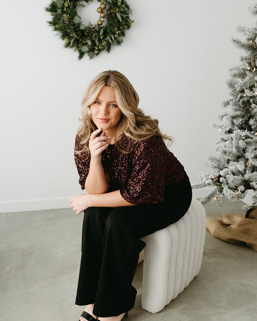 Trinity Sequin SS Top