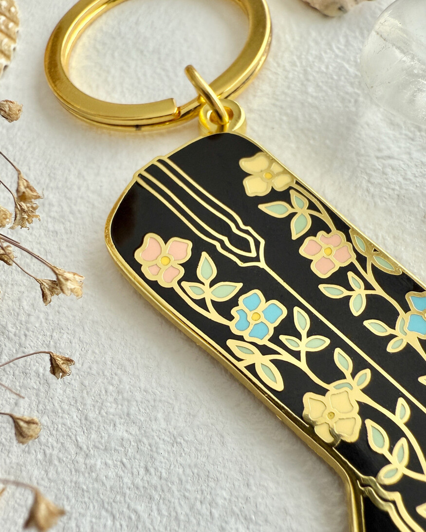 Dolly Cowboy Boot Keychain