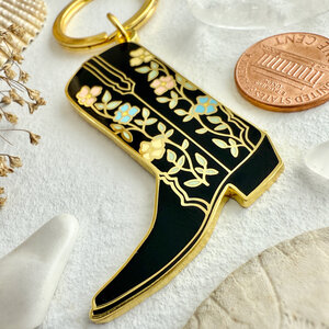 Dolly Cowboy Boot Keychain