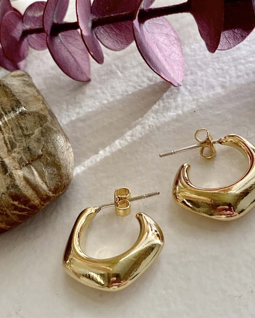 Oscar 5 Point Hoop Earring