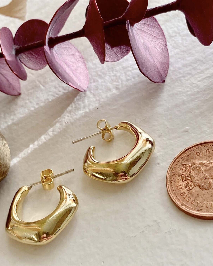 Oscar 5 Point Hoop Earring