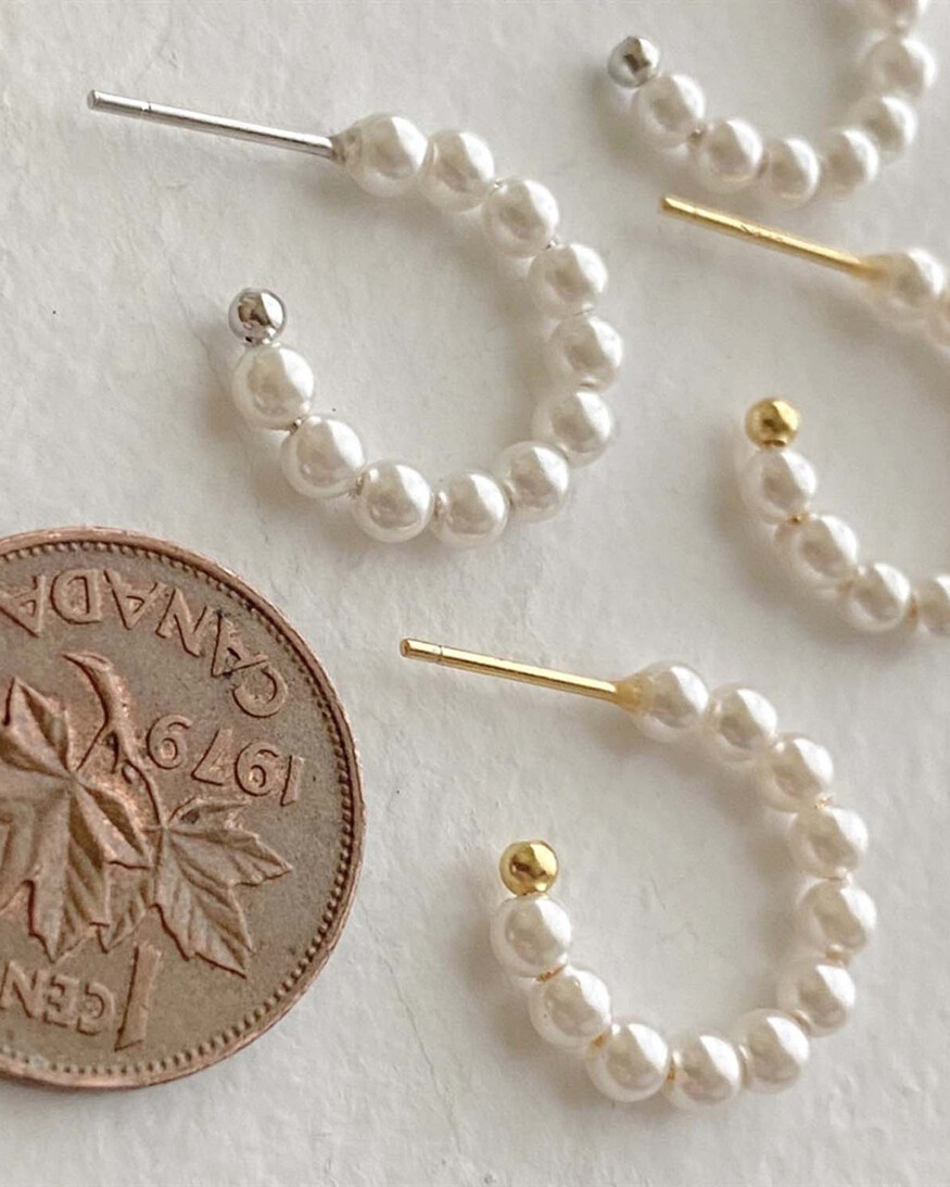 La Paz Pearl Hoop Earring