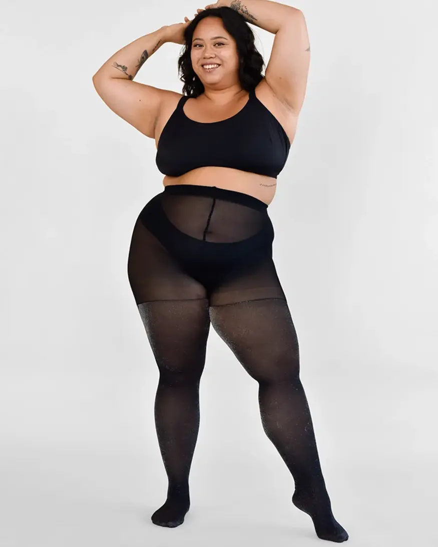 From Rachel Silver Glitter Tights