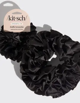 Black Ruffle Scrunchie