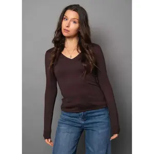 RD Style Valentina Double V-Neck Top