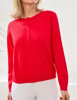 Tribal Laila Pointelle Cardi