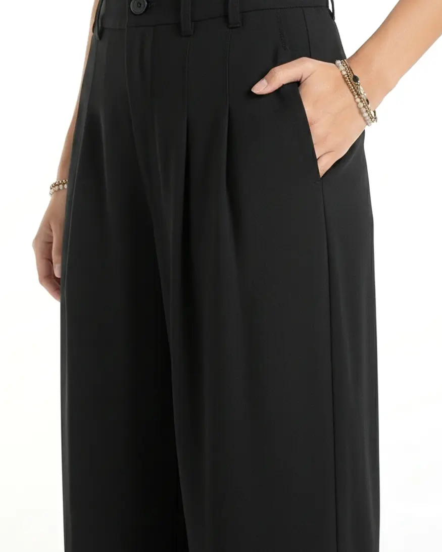 Liverpool Pleated Wide Leg Trouser