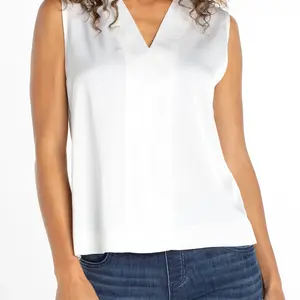 Liverpool Layla Slvless Woven/Knit Top