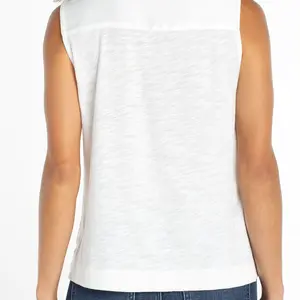 Liverpool Layla Slvless Woven/Knit Top