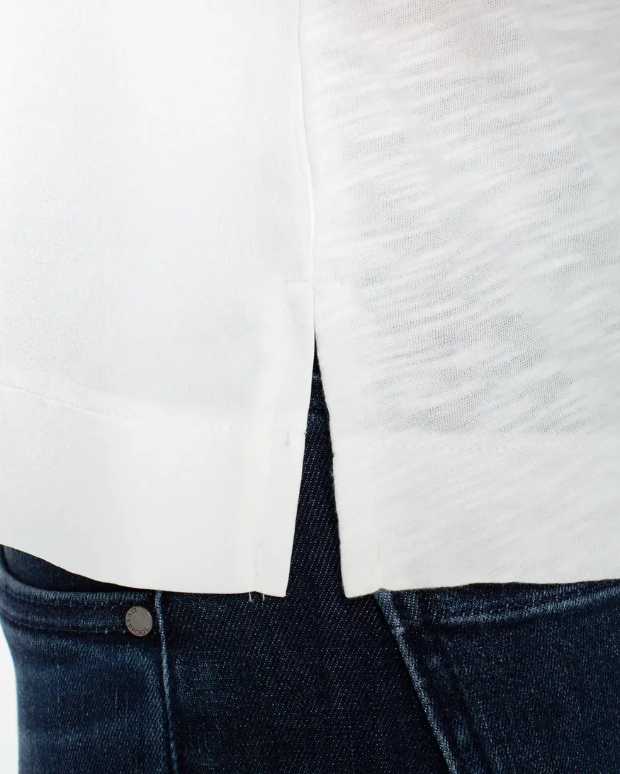 Liverpool Layla Slvless Woven/Knit Top