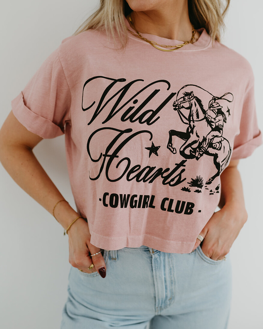 Girl Dangerous Wild Heart Crop Tee