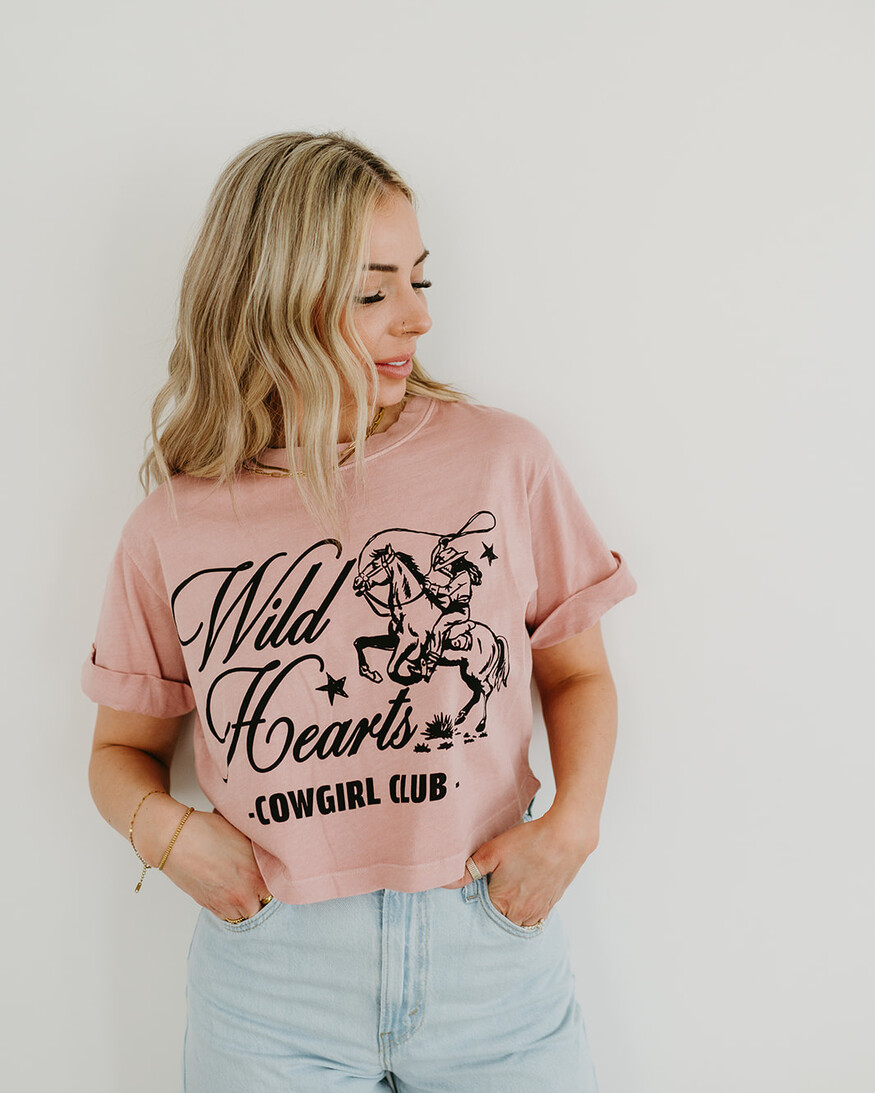 Girl Dangerous Wild Heart Crop Tee