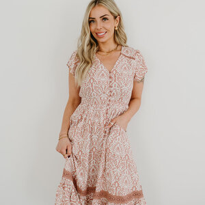 Papillon Sadie Damask Midi Dress