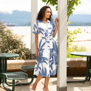 Papillon Skye Collared Button Midi