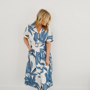 Papillon Skye Collared Button Midi