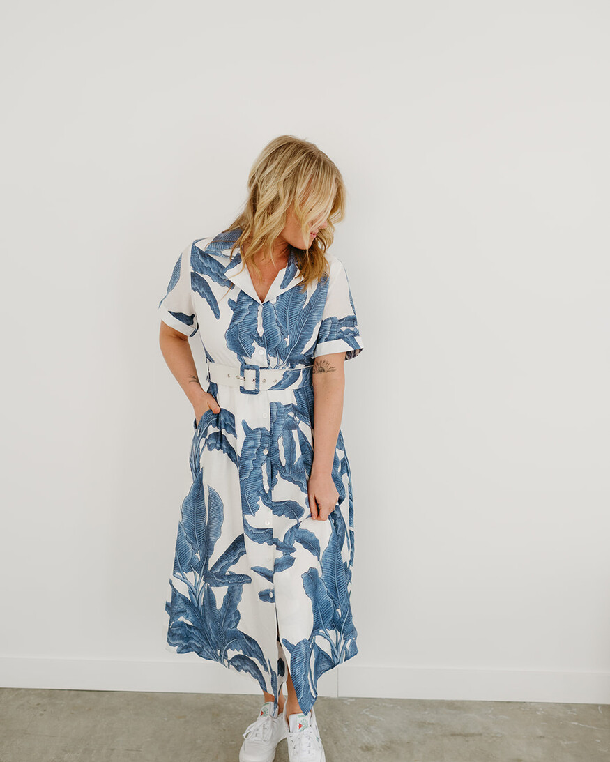 Papillon Skye Collared Button Midi