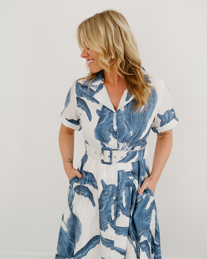 Papillon Skye Collared Button Midi