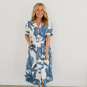 Papillon Skye Collared Button Midi