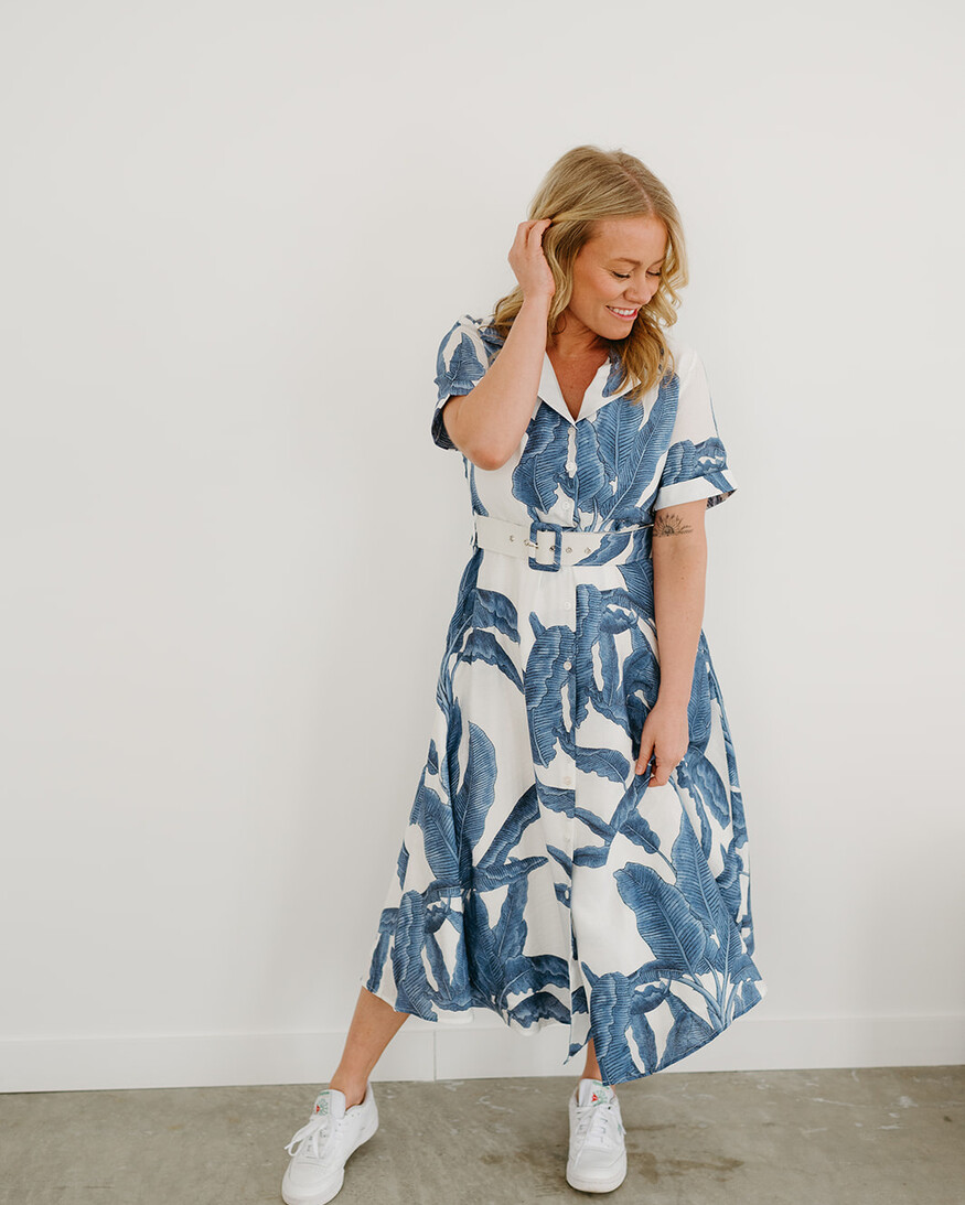 Papillon Skye Collared Button Midi