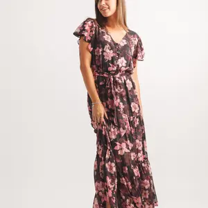 Papillon Skye Satin Tiered Maxi