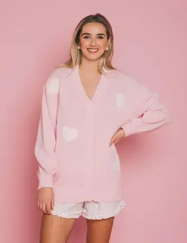 Brunette The Label Oversized Patch Cardigan