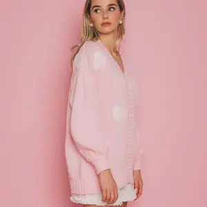 Brunette The Label Oversized Patch Cardigan