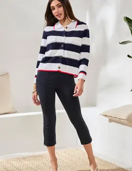 Tribal Lyza Striped Cardigan